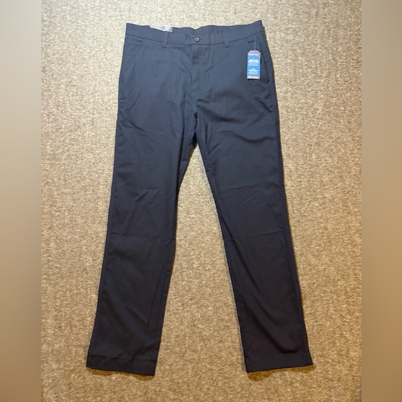 Nautica Performance Pants mens 36x32 navy blue Uniform Straight Stretch comfort - Picture 1 of 13